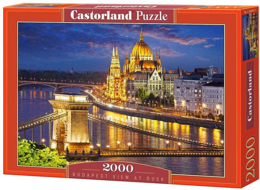Castorland Dėlionė 2000 vnt. - Budapešto vaizdas sutemus