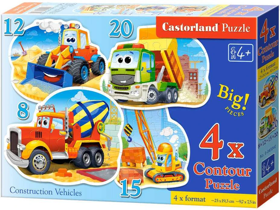 Castorland Dėlionė 55 vnt. - Statybinės transporto priemonės