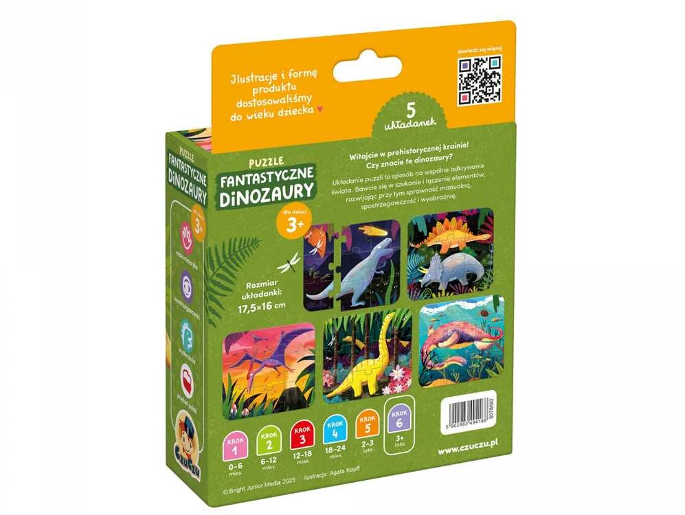 Dėlionė CzuCzu Puzzle Fantastic Dinosaurs ZA6096