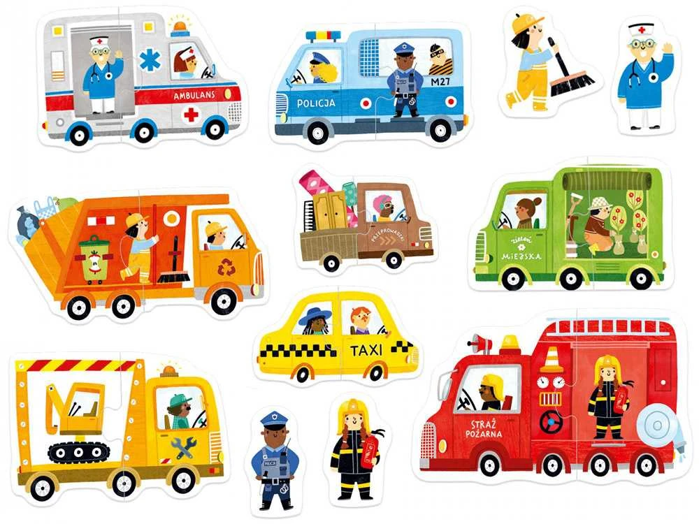 Dėlionė CzuCzu Puzzle for a pair 18m+ CARS ZA5661