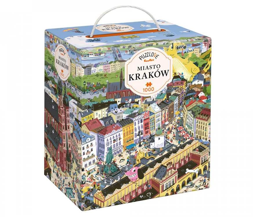 Czuczu Puzzle Miestas Krokuva, Šeimos dėlionė, 1000 detalių, spalvota