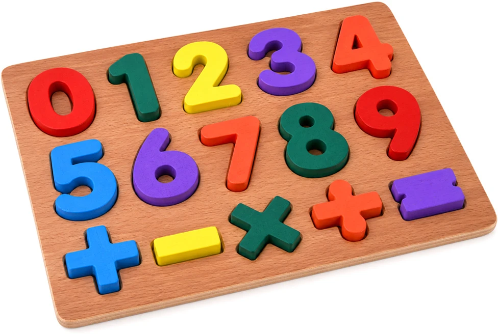 Jokomisiada Medinis dėlionės žaidimas SKAIČIAI matematika – lavinamoji dėlionė 15 detalių ZA6238