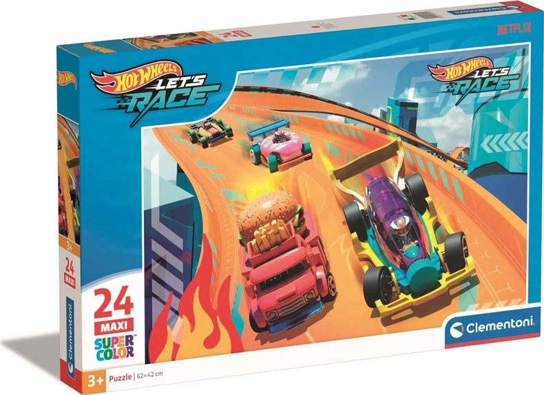 Clementoni Dėlionė 24 vnt. - Hot Wheels