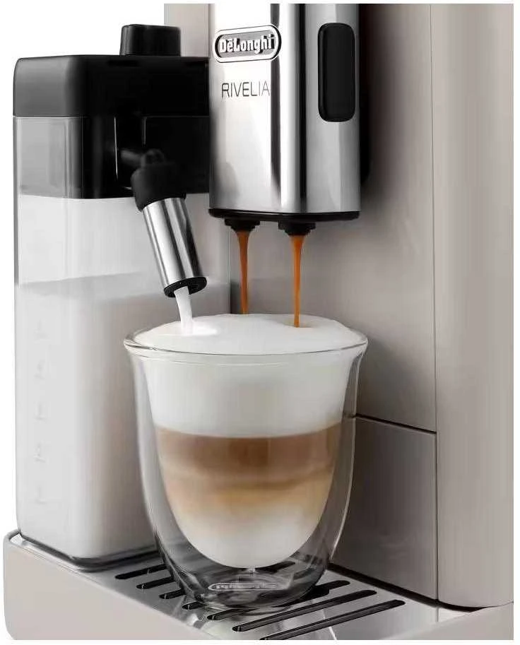 Kavos aparatas Delonghi | | EXAM440.55.BG Rivelia | Slėgis 19 bar | Su pieno plakikliu | Automatinis | 1450 W | Sand rusvai gelsvas