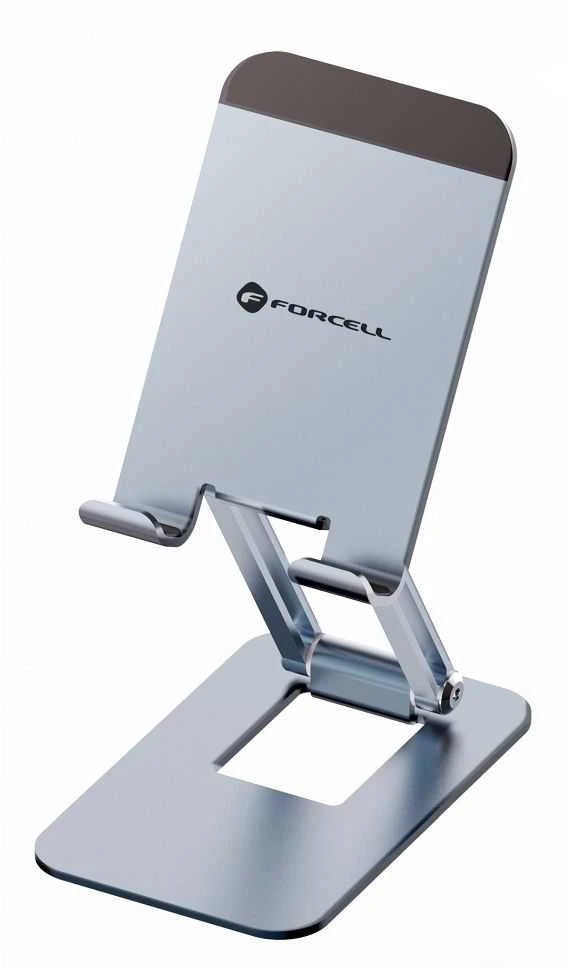 Desk holder for phone / tablet foldable Forcell F-Grip Fold Stand 1 pilka