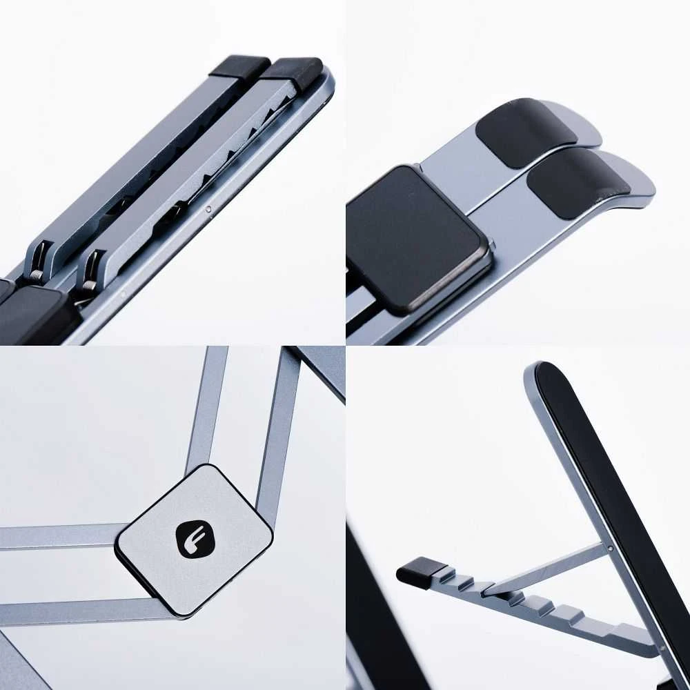 Desk holder for phone / tablet foldable Forcell F-Grip Fold Stand 1 pilka