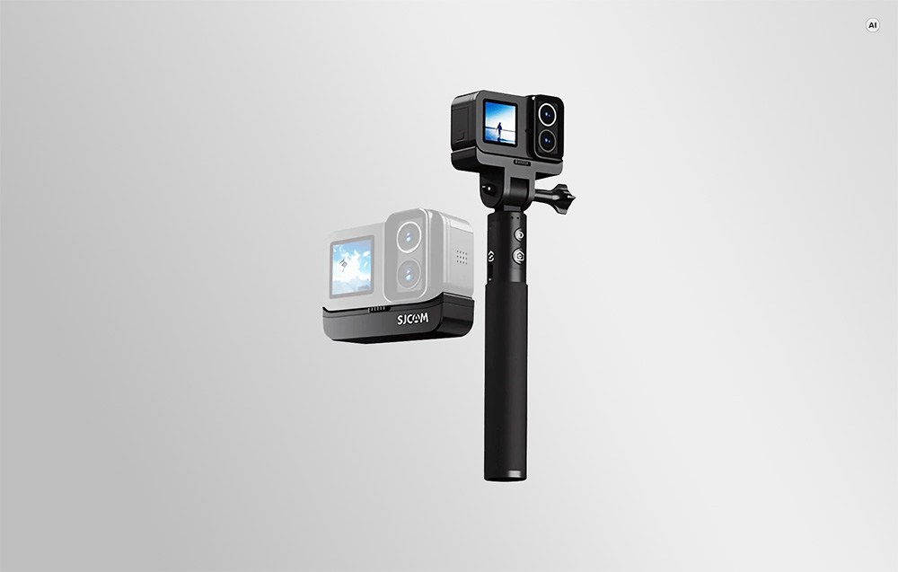 Action camera SJCAM SJ20 Charging Combo aprašymas - Prekės nuotrauka