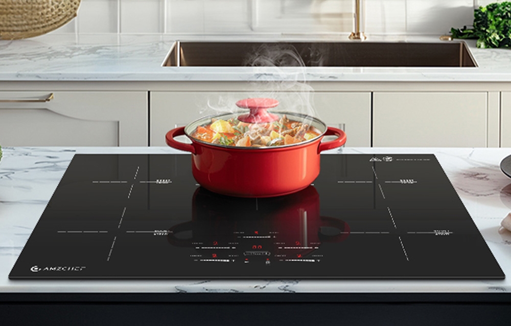 AMZCHEF CE-FS-I95S-GFFDD0 5-zone induction cooktop aprašymas - Prekės nuotrauka