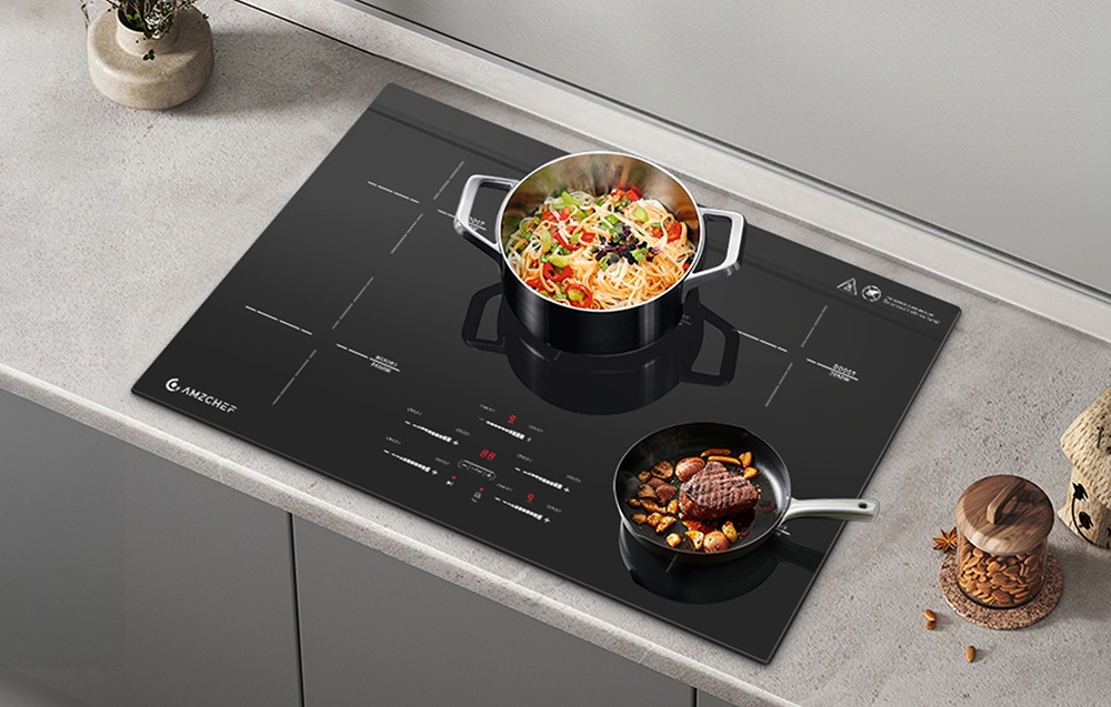 AMZCHEF CE-FS-I95S-GFFDD0 5-zone induction cooktop aprašymas - Prekės nuotrauka