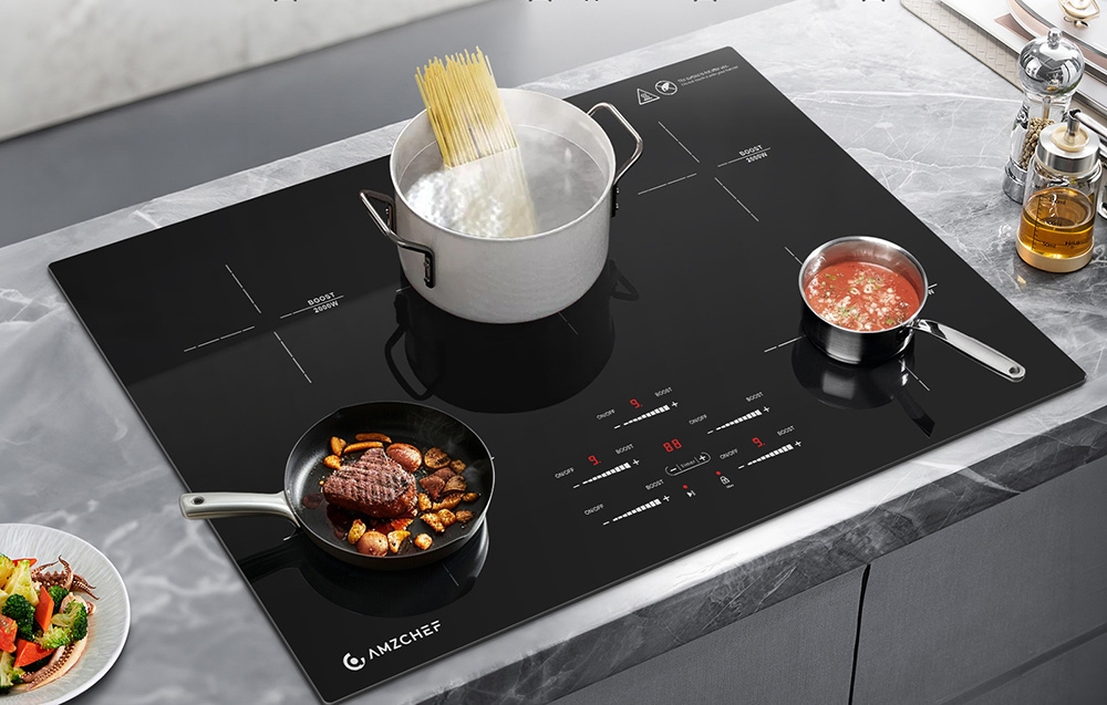 AMZCHEF CE-FS-I95S-GFFDD0 5-zone induction cooktop aprašymas - Prekės nuotrauka