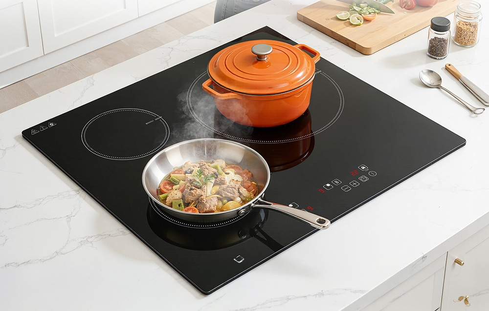 AMZCHEF CE-T-74IB3xyzf-CS 3-zone induction cooktop aprašymas - Prekės nuotrauka