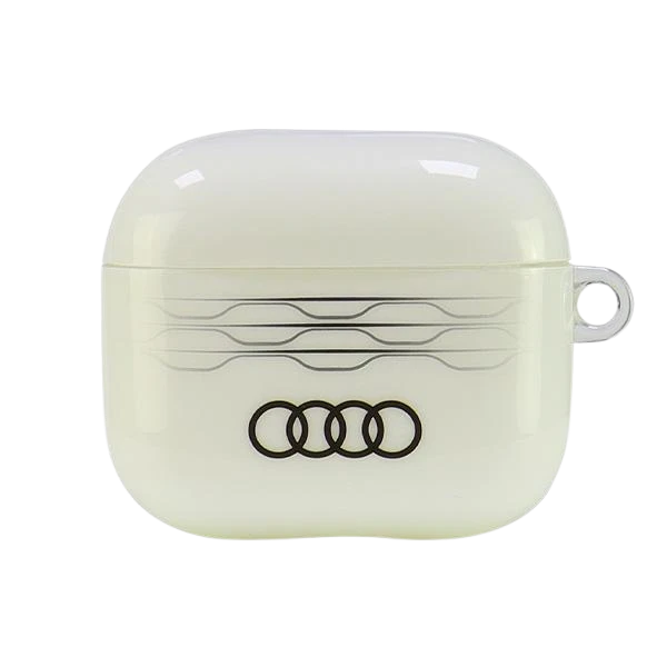 Apple AirPods 3 Audi IML Geometric Pattern Cover (AU-IMLAP3-A6/D3-WE) dėklas ausinėms baltos spalvos aprašymas - Prekės nuotrauka Apple AirPods 3 Audi IML Geometric Pattern Cover (AU-IMLAP3-A6/D3-WE) dėklas ausinėms baltos spalvos aprašymas - Prekės nuotrauka
