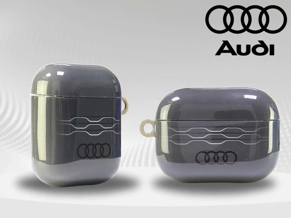 Apple AirPods 1 / 2 Audi IML Geometric Pattern Cover (AU-IMLAP-A6/D3-GY) dėklas ausinėms pilkos spalvos aprašymas - Prekės nuotrauka Apple AirPods 1 / 2 Audi IML Geometric Pattern Cover (AU-IMLAP-A6/D3-GY) dėklas ausinėms pilkos spalvos aprašymas - Prekės nuotrauka