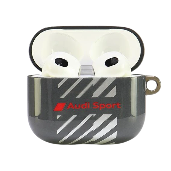 Apple AirPods 3 Audi IML Sport Cover (AUS-IMLAP3-RSQ/D1-BK) dėklas ausinėms juodos spalvos aprašymas - Prekės nuotrauka Apple AirPods 3 Audi IML Sport Cover (AUS-IMLAP3-RSQ/D1-BK) dėklas ausinėms juodos spalvos aprašymas - Prekės nuotrauka