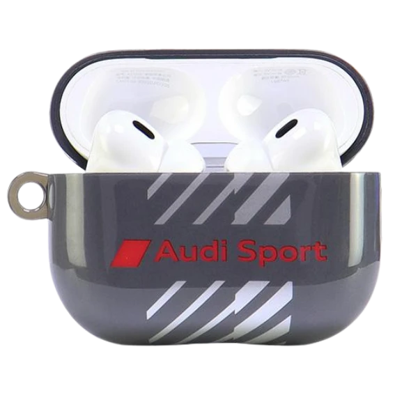 Apple AirPods Pro 2 Audi IML Sport Cover (AUS-IMLAPP2-RSQ/D1-BK) dėklas ausinėms juodos spalvos aprašymas - Prekės nuotrauka