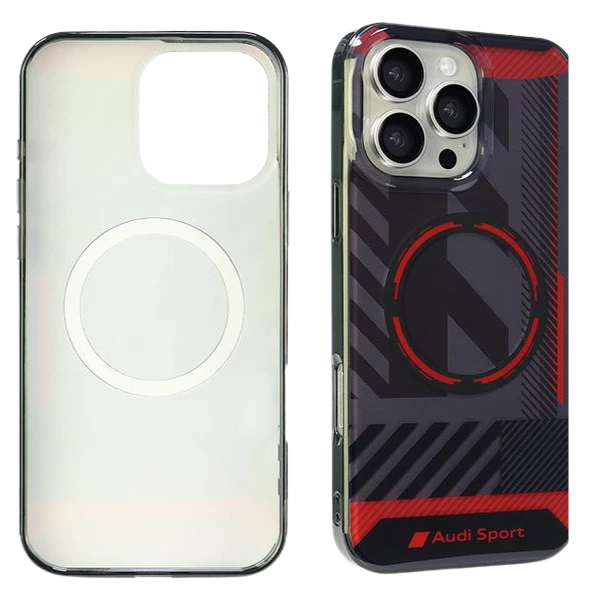 Apple iPhone 16 Pro Max Audi IML Sport MagSafe (AUS-IMLMIP16PM-RSQ/D2-BK) dėklas telefonui juodos spalvos aprašymas - Prekės nuotrauka Apple iPhone 16 Pro Max Audi IML Sport MagSafe (AUS-IMLMIP16PM-RSQ/D2-BK) dėklas telefonui juodos spalvos aprašymas - Prekės nuotrauka