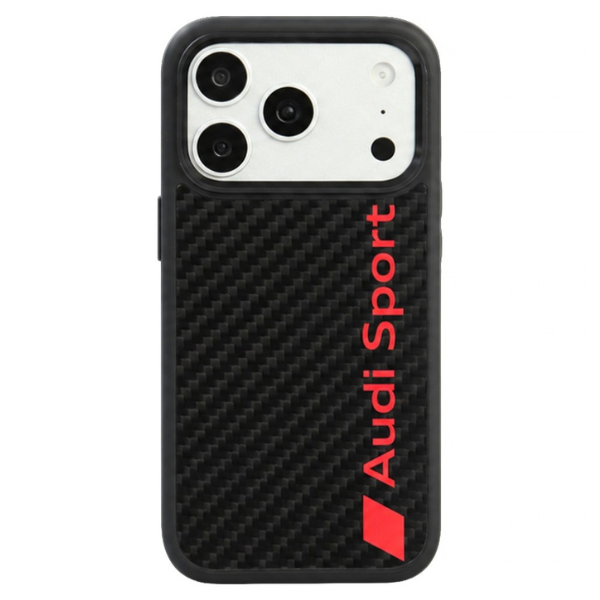 Audi R8 anglies pluošto MagSafe dėklas iPhone 18 Pro / 17 Pro - Juodas aprašymas - Prekės nuotrauka