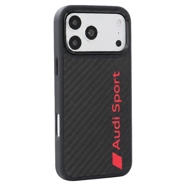 Dėklas Audi R8 Carbon Fiber MagSafe Case for iPhone 18 Pro Max / 17 Pro Max - Juodas aprašymas - Prekės nuotrauka