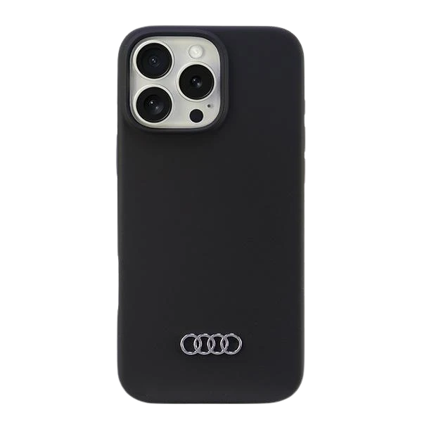 Apple iPhone 16 Pro Max Audi Silicone (AU-LSRIP16PM-Q3/D1-BK) dėklas telefonui juodos spalvos aprašymas - Prekės nuotrauka