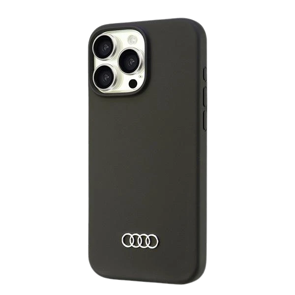 Apple iPhone 16 Pro Max Audi Silicone (AU-LSRIP16PM-Q3/D1-BK) dėklas telefonui juodos spalvos aprašymas - Prekės nuotrauka