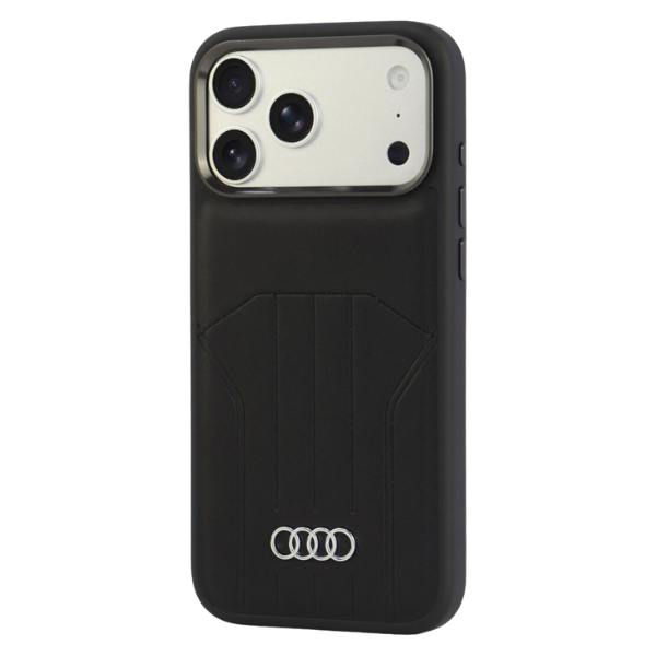 Audi Synthetic Odinis dėklas MagSafe for iPhone 18 Pro Max / 17 Pro Max - Juodas aprašymas - Prekės nuotrauka