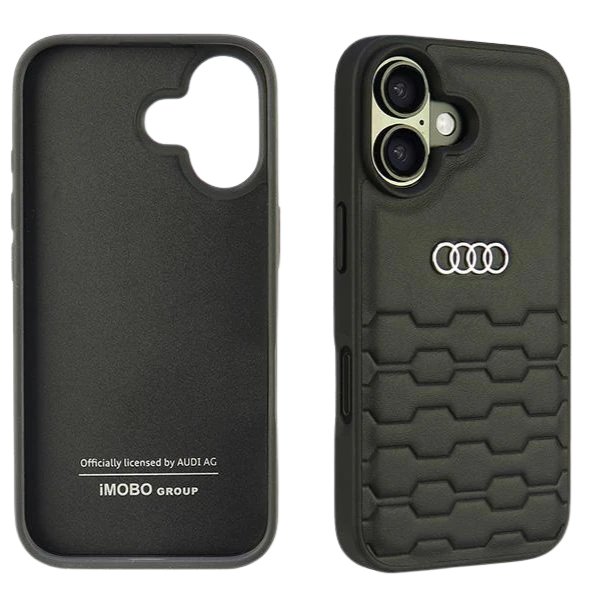 Apple iPhone 16 Audi Synthetic Leather (AU-TPUPCIP16-GT/D2-BK) dėklas telefonui juodos spalvos aprašymas - Prekės nuotrauka Apple iPhone 16 Audi Synthetic Leather (AU-TPUPCIP16-GT/D2-BK) dėklas telefonui juodos spalvos aprašymas - Prekės nuotrauka