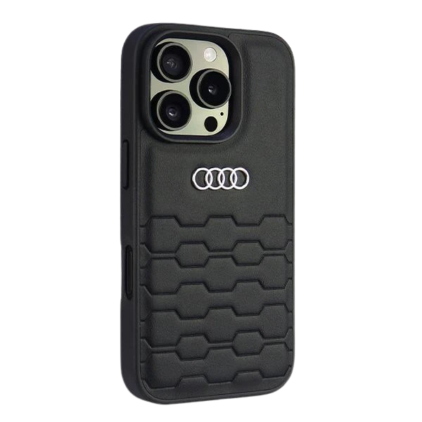 Apple iPhone 16 Pro Max Audi Synthetic Leather (AU-TPUPCIP16PM-GT/D2-BK) dėklas telefonui juodos spalvos aprašymas - Prekės nuotrauka Apple iPhone 16 Pro Max Audi Synthetic Leather (AU-TPUPCIP16PM-GT/D2-BK) dėklas telefonui juodos spalvos aprašymas - Prekės nuotrauka