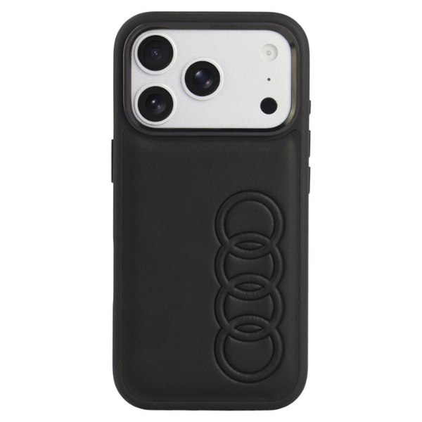 Dėklas Audi TT Synthetic Leather MagSafe Case for iPhone 18 Pro / 17 Pro - Juodas aprašymas - Prekės nuotrauka