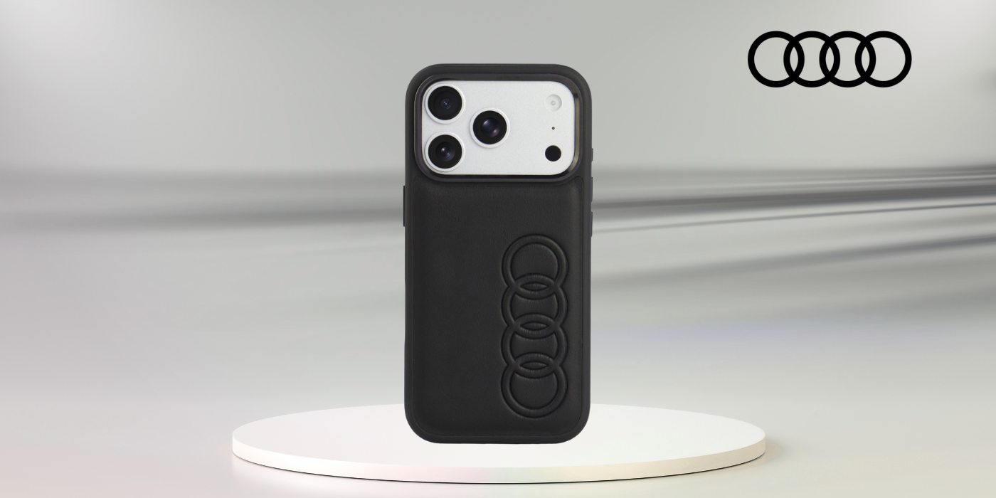 Dėklas Audi TT Synthetic Leather MagSafe Case for iPhone 18 Pro / 17 Pro - Juodas aprašymas - Prekės nuotrauka