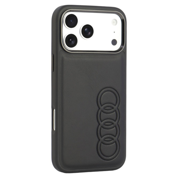 Dėklas Audi TT Synthetic Leather MagSafe Case for iPhone 18 Pro Max / 17 Pro Max - Juodas aprašymas - Prekės nuotrauka