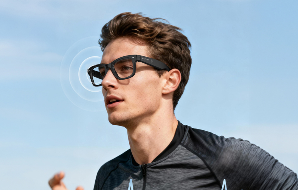 BlitzWolf BW-AG1 AI Smart Glasses with aprašymas - Prekės nuotrauka