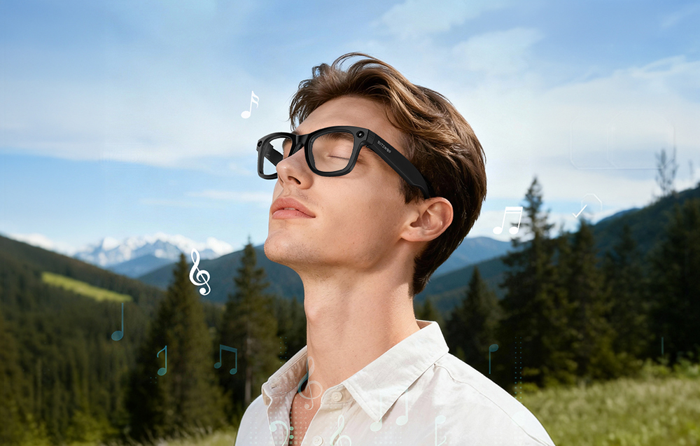 BlitzWolf BW-AG1 Pro AI Smart Glasses with interchangeable photochromic lenses aprašymas - Prekės nuotrauka