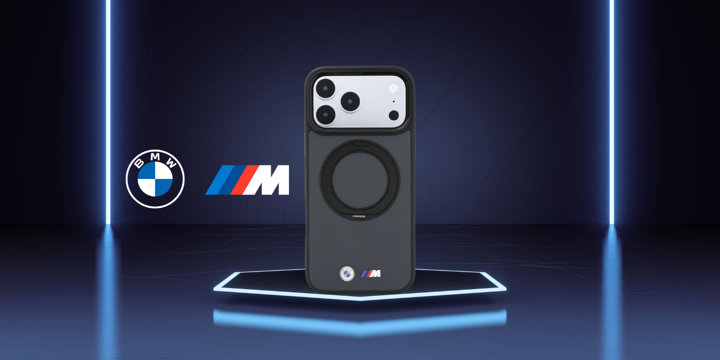 Dėklas BMW Kevlar Ring Stand 360 MagSafe Case for iPhone 18 Pro Max / 17 Pro Max - Dark Gray aprašymas - Prekės nuotrauka