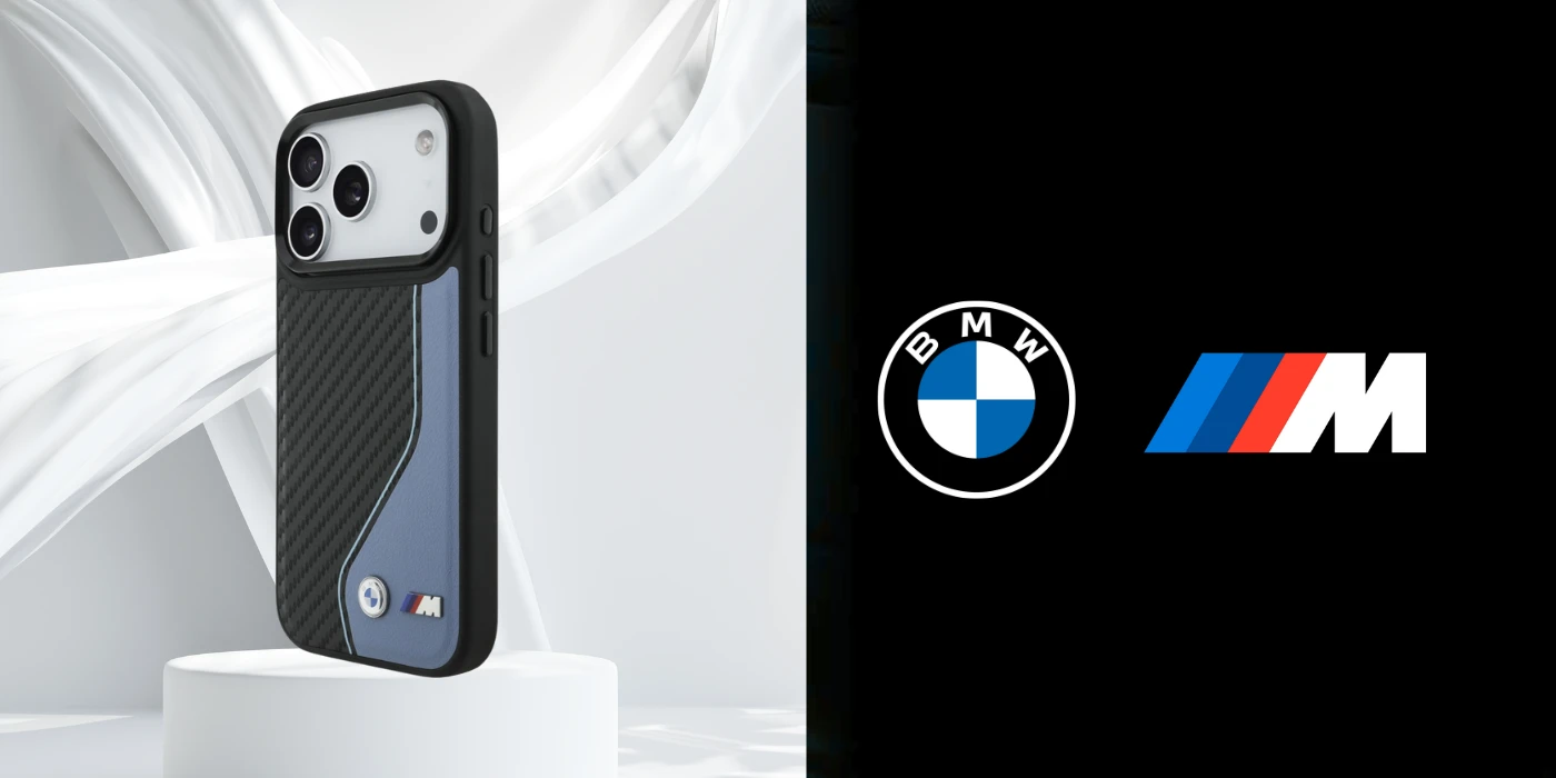 BMW M anglies pluošto logotipo „MagSafe“ dėklas, skirtas „iPhone 17 Pro“ - Mėlyna aprašymas - Prekės nuotrauka