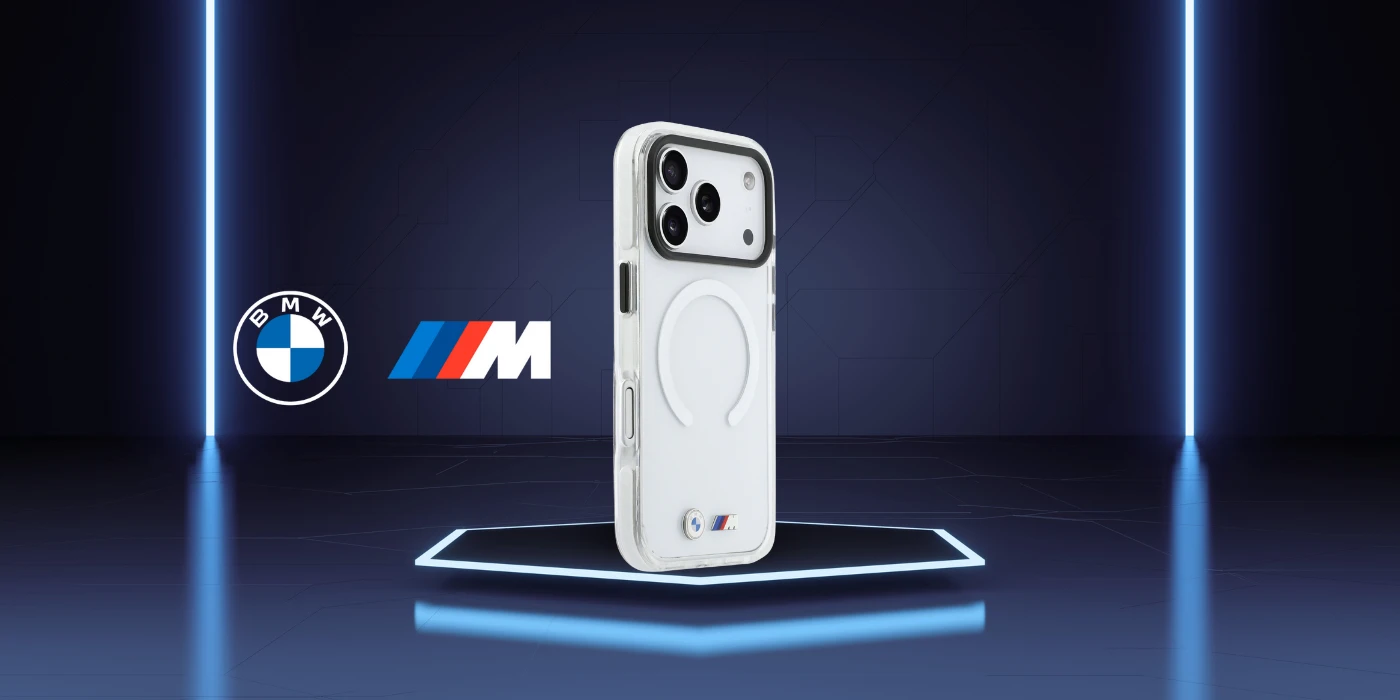 Dėklas BMW M IML Shockproof Metal Logos MagSafe Case for iPhone 17 Pro - Clear aprašymas - Prekės nuotrauka