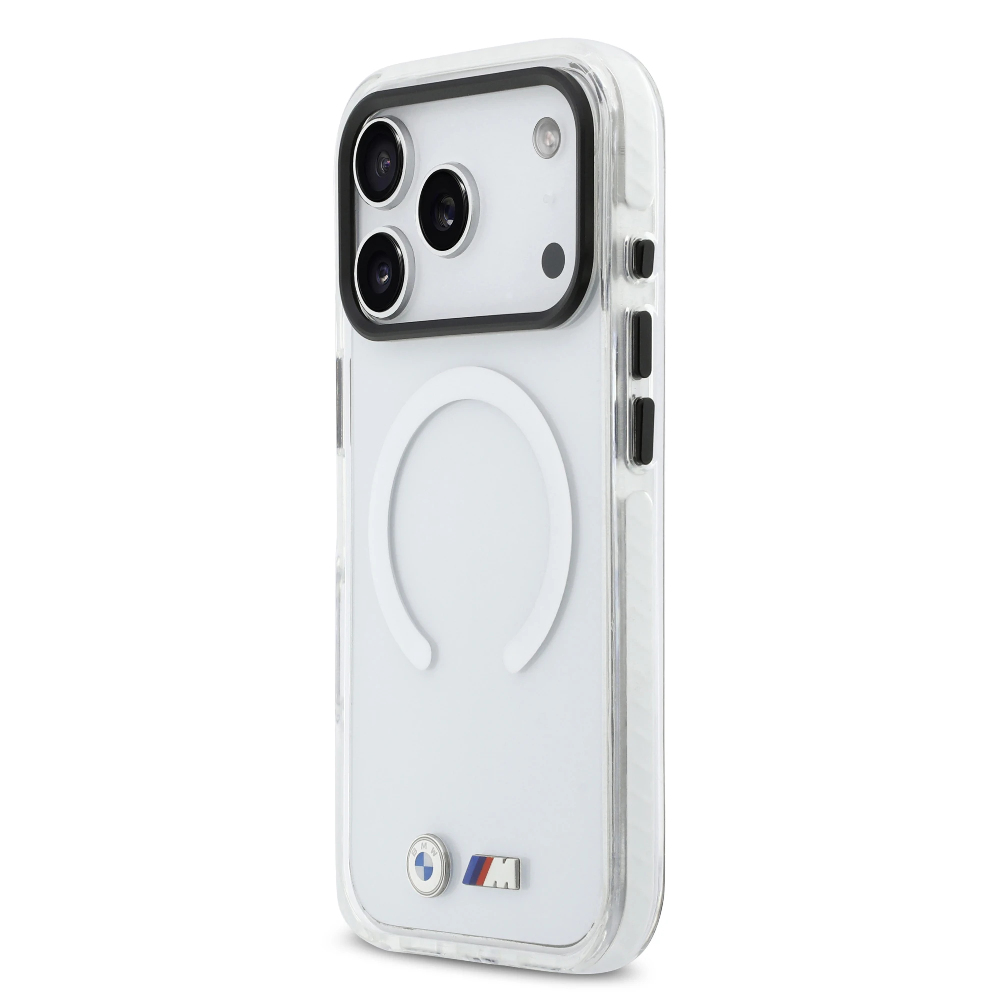 Dėklas BMW M IML Shockproof Metal Logos MagSafe Case for iPhone 17 Pro Max - Transparent aprašymas - Prekės nuotrauka