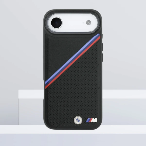 Dėklas BMW M Tricolor Metal Logo MagSafe skirtas Apple iPhone 17 Air juodos spalvos aprašymas - Prekės nuotrauka Dėklas BMW M Tricolor Metal Logo MagSafe skirtas Apple iPhone 17 Air juodos spalvos aprašymas - Prekės nuotrauka