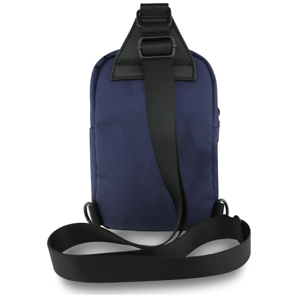 BMW Nylon Pocket & Metal Logo Crossbody Phone Bag - Navy Mėlyna aprašymas - Prekės nuotrauka