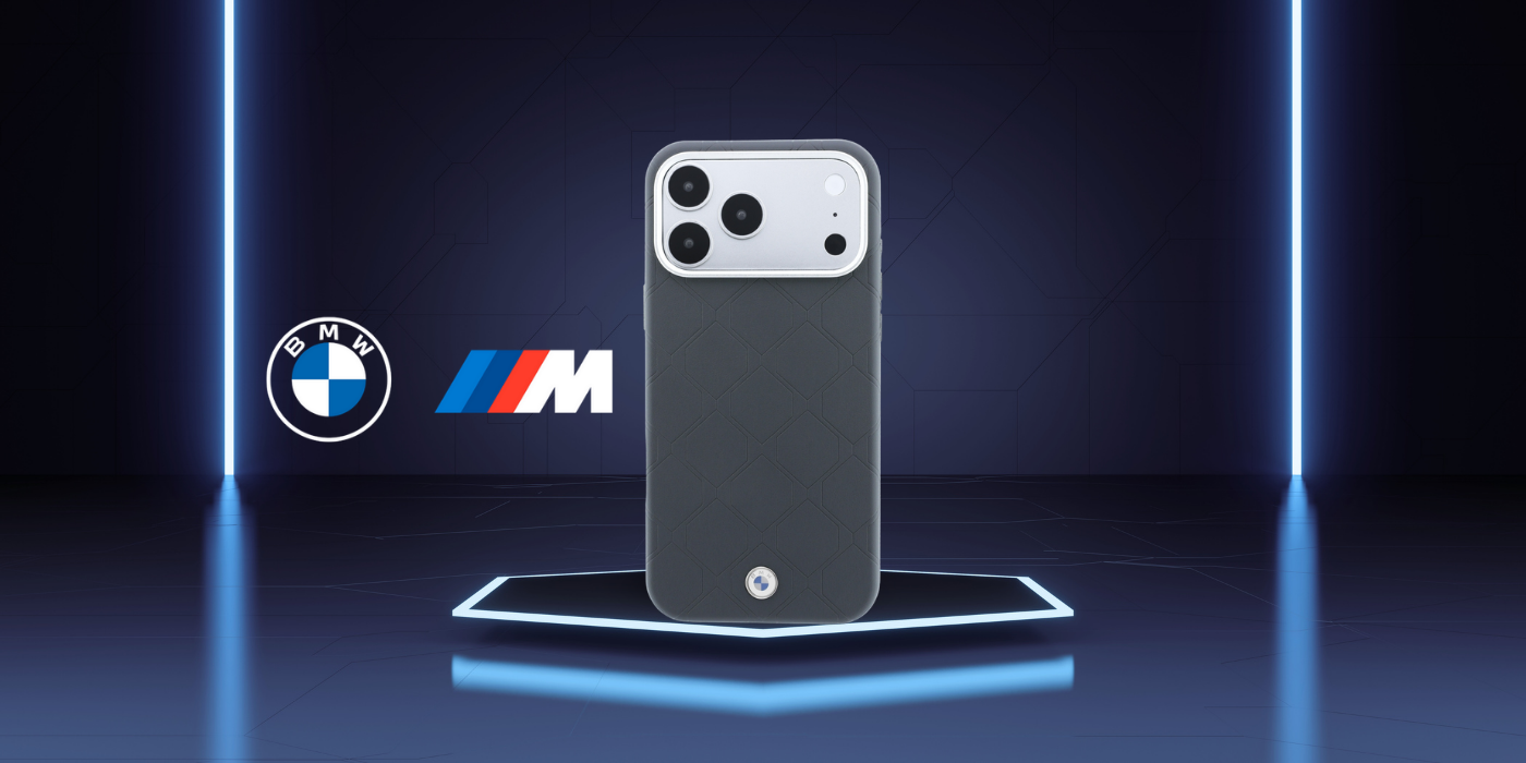 BMW Sign Deboss Quilted Metal Logo MagSafe dėklas iPhone 18 Pro / 17 Pro - Tamsiai pilkas aprašymas - Prekės nuotrauka