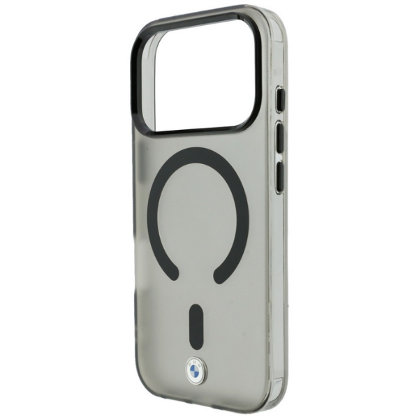 Dėklas BMW Sign Frosted IML & Metal Logo MagSafe Case for iPhone 18 Pro Max / 17 Pro Max - Gray aprašymas - Prekės nuotrauka