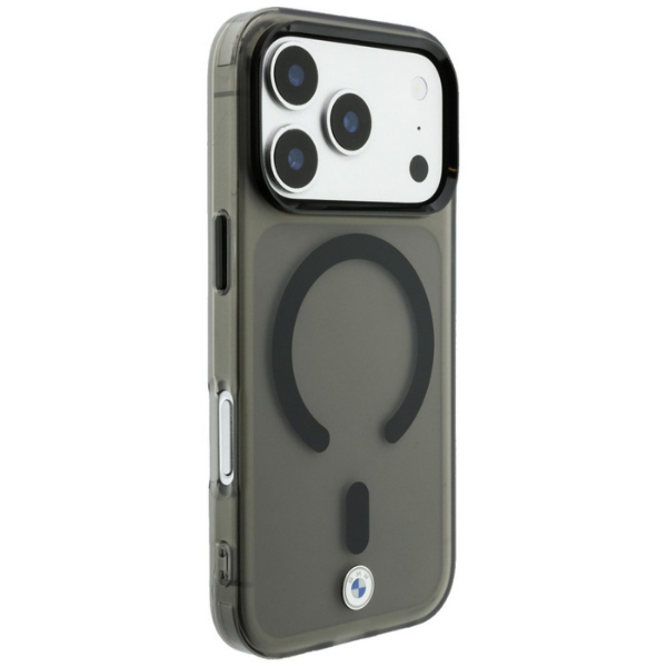 Dėklas BMW Sign Frosted IML & Metal Logo MagSafe Case for iPhone 18 Pro Max / 17 Pro Max - Gray aprašymas - Prekės nuotrauka