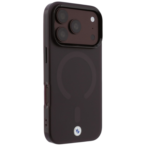 Dėklas BMW Sign Frosted IML & Metal Logo MagSafe Case for iPhone 18 Pro Max / 17 Pro Max - Burgundy aprašymas - Prekės nuotrauka