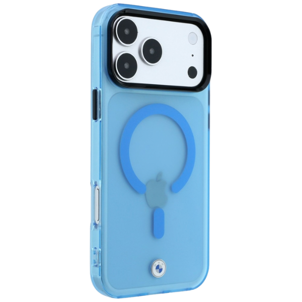 Dėklas BMW Sign Frosted IML & Metal Logo MagSafe Case for iPhone 18 Pro Max / 17 Pro Max - Mėlyna aprašymas - Prekės nuotrauka