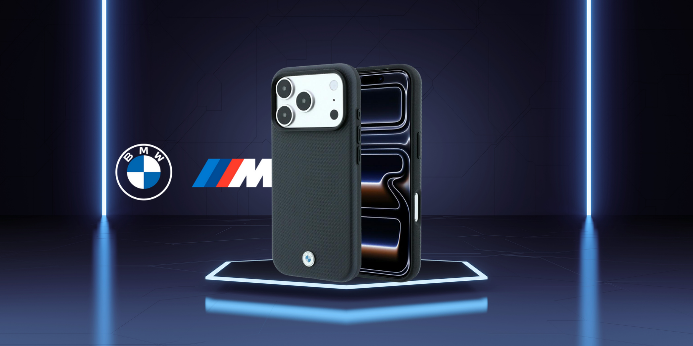 BMW Sign Kevlar Metal Logo MagSafe dėklas iPhone 18 Pro Max / 17 Pro Max - Tamsiai pilkas aprašymas - Prekės nuotrauka