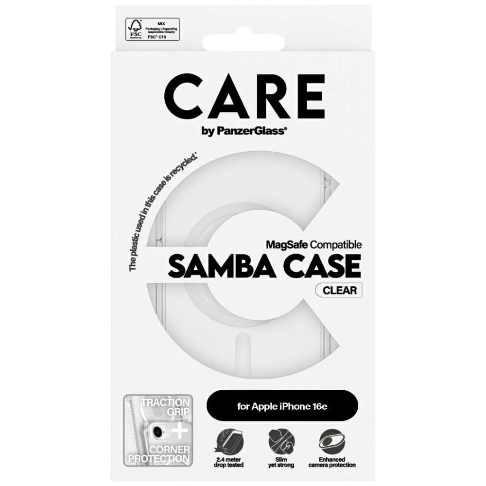 Panzer Glass Dėklas CARE by PanzerGlass Fashion MagSafe skirtas Apple iPhone 16e skaidrus aprašymas - Prekės nuotrauka Panzer Glass Dėklas CARE by PanzerGlass Fashion MagSafe skirtas Apple iPhone 16e skaidrus aprašymas - Prekės nuotrauka