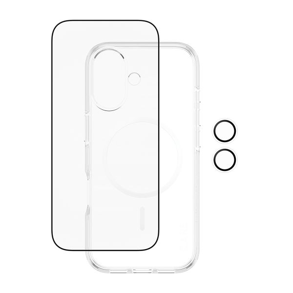 Panzer Glass „CARE by PanzerGlass Flagship Explorer 3 viename“ dėklas + stiklas + objektyvo apsaugos rinkinys, skirtas „iPhone 17 Pro“ aprašymas - Prekės nuotrauka