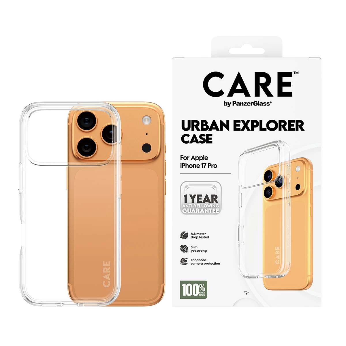 „Panzer Glass CARE by PanzerGlass Flagship Urban Explorer“ dėklas su „Baltas MagSafe“, skirtas „iPhone 17 Pro“ – permatomas aprašymas - Prekės nuotrauka „Panzer Glass CARE by PanzerGlass Flagship Urban Explorer“ dėklas su „Baltas MagSafe“, skirtas „iPhone 17 Pro“ – permatomas aprašymas - Prekės nuotrauka