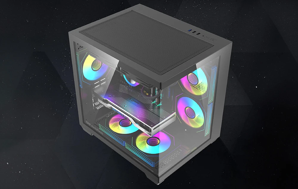 DarkFlash B275 computer case (juodas) aprašymas - Prekės nuotrauka