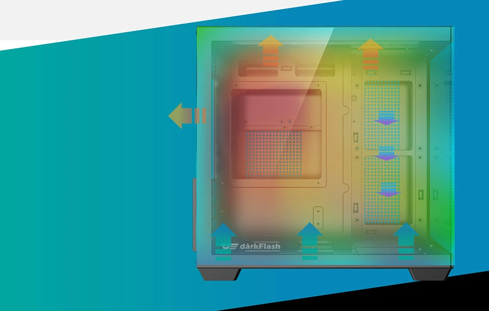 DarkFlash B275 computer case (juodas) aprašymas - Prekės nuotrauka