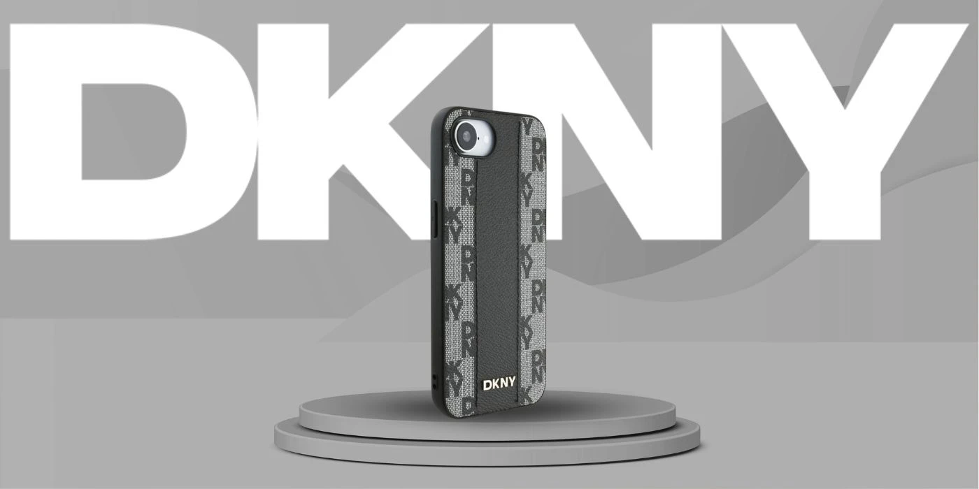 DKNY odinis languotas monofoninis dėklas MagSafe iPhone 16e - Juodas aprašymas - Prekės nuotrauka